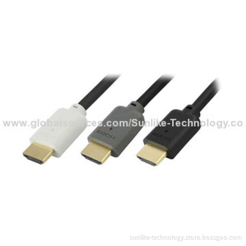 HDMI Cables, Single Molding Type, Golden Plated Connector